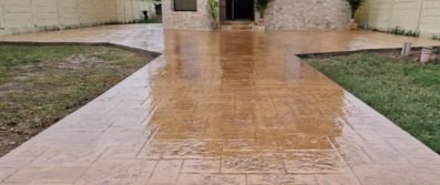 Béton imprimé pour cours Paris